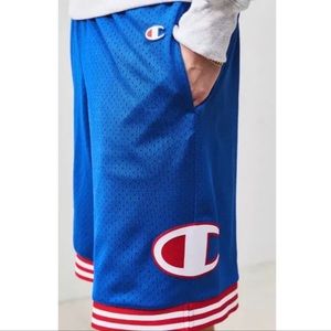 🏀 Champion mesh blue basketball shorts running S